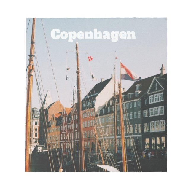 Bloc-note Le Nyhavn emblématique, Copenhague, Danemark (Devant)