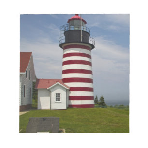 Bloc-note Le parc d'État du phare de West Quoddy Head est le