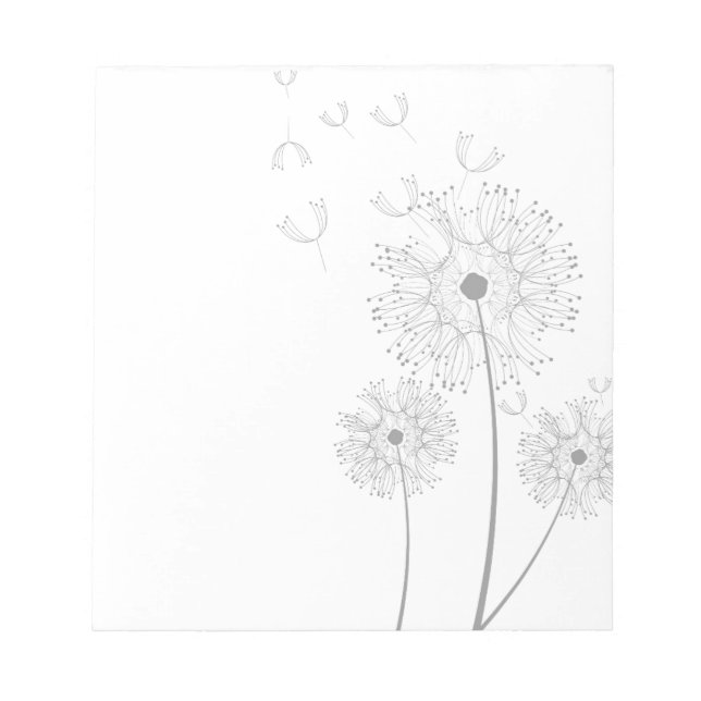 Bloc-note Le pissenlit fleurit wedding shower romantique de (Devant)