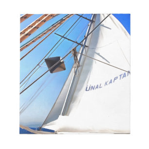 Bloc-note Le Réaliste Ajuste Les Voiles Art Nautique