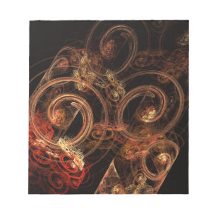 Bloc-note Le son de la musique Abstrait Art Notepad