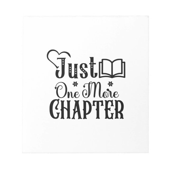 Bloc-note Lecture Art Juste Un Autre Chapitre (Devant)