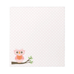 Bloc-note Lecture mignonne de hibou