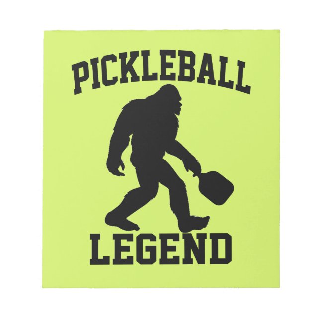 Bloc-note Légende de Pickleball Drôle Bigfoot  (Devant)