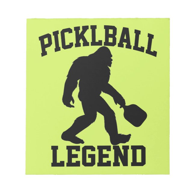 Bloc-note Légende drôle de Bigfoot Pickleball  (Devant)