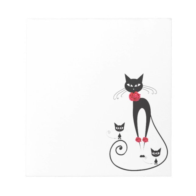 Bloc-note L'élégance du chat PERSONNALISER (Devant)