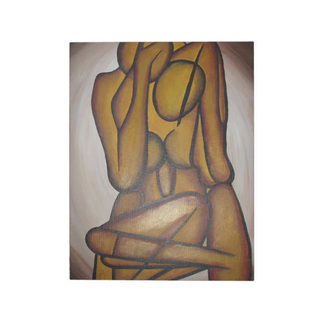 Bloc-note Les Amateurs Abstraits Art Contemporain En Ocre Et (Tourné)