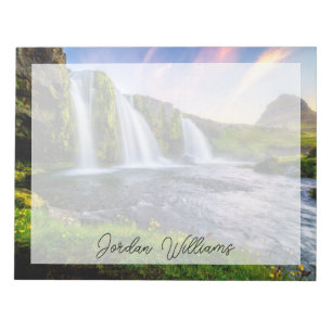 Bloc-note Les cascades   Kirkjufellsfoss, Islande