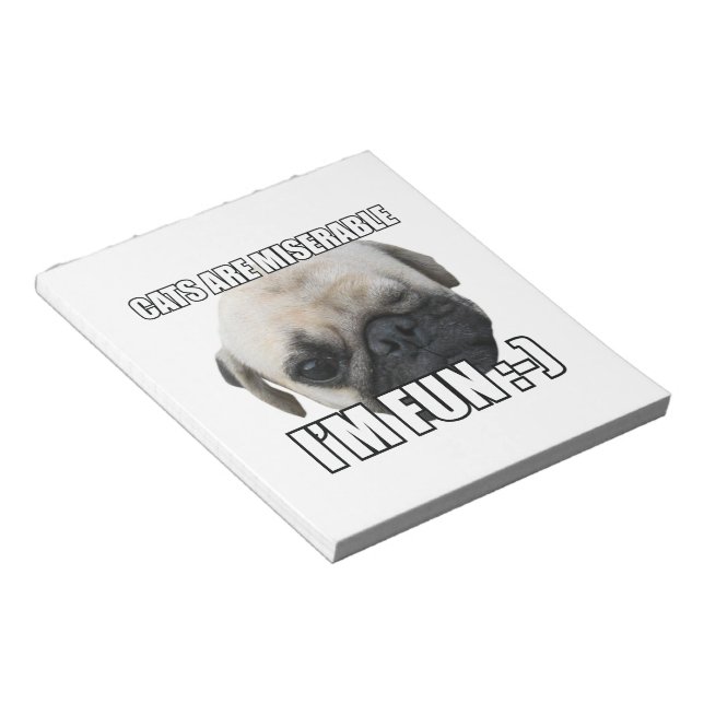 BLOC-NOTE LES CHATS SONT MALHEUREUX JE SUIS AMUSANT : -) MEM (Incliné)