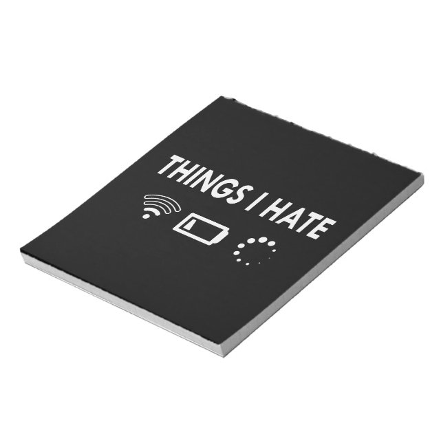 Bloc-note Les choses que je déteste (Tourné)