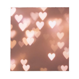 BLOC-NOTE LES COEURS DU JOUR DE ROSE VALENTINE
