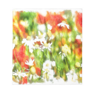 Bloc-note Les Couleurs Du Printemps Par Une Aquarelle Soleil