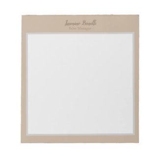 Bloc-note Les couleurs pastel minimalistes professionnels mo