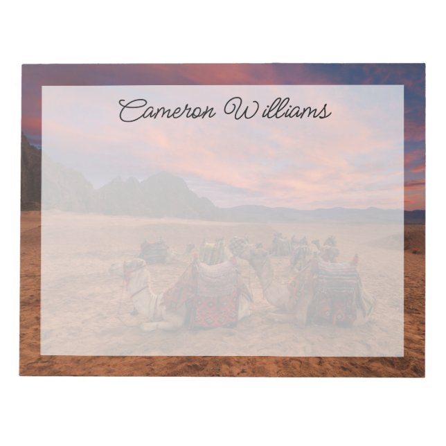 Bloc-note Les déserts | Camels Sinai Mountains Egypte (Devant)