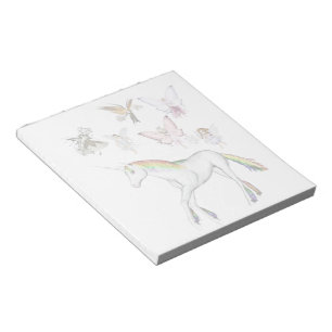 Bloc-note Les fées colorent la licorne