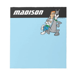 Bloc-note Les Jetsons   George & Astro   Ajouter Votre Nom