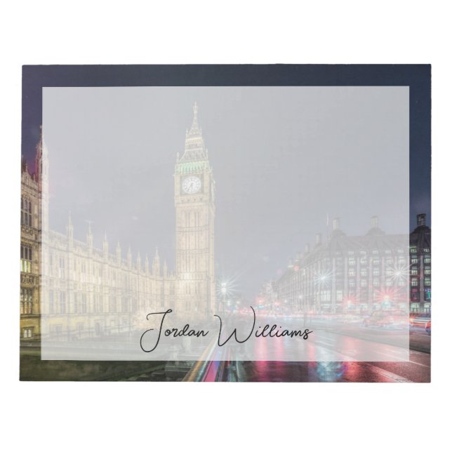 Bloc-note Les monuments | Big Ben la nuit (Devant)