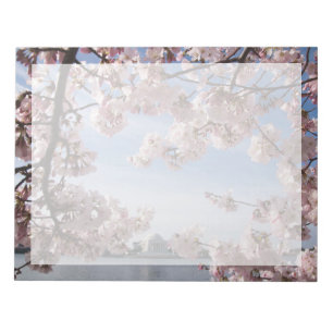 Bloc-note Les monuments   Jefferson Memorial Cherry Blossoms