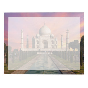 Bloc-note Les monuments Vue colorée du Taj Mahal
