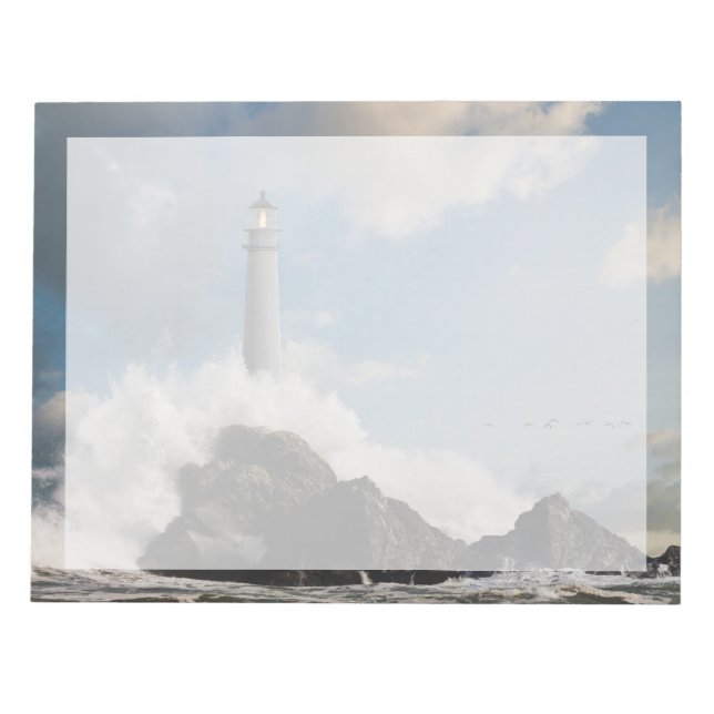 Bloc-note Les phares | Phare Avec Vagues De Crise (Devant)