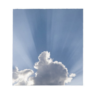 Bloc-note Les rayons Crepusculaires ou de Dieu s'étendent au