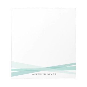 Bloc-note Les rubans abstraits ont personnalisé le bloc -