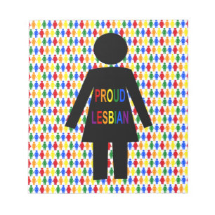 Bloc-note Lesbienne LGBTQ Silhouette et Rainbow Ladies