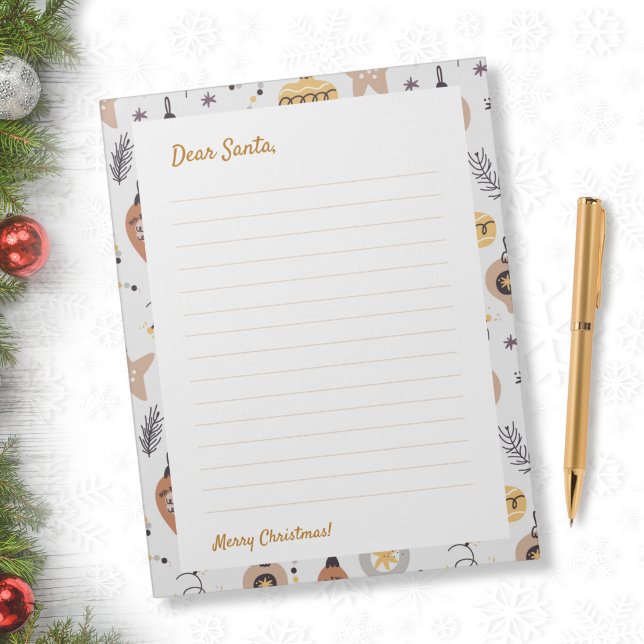 Bloc-note Lettre au Père Noël - Noël scandinave (Créateur téléchargé)