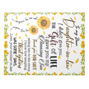 Bloc-note Lettre Personnalisée À Ma Fille En Droit