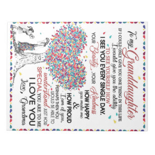 Bloc-note Lettre personnalisée à ma petite-fille