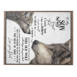 Bloc-note Lettre personnalisée à mon fils de papa