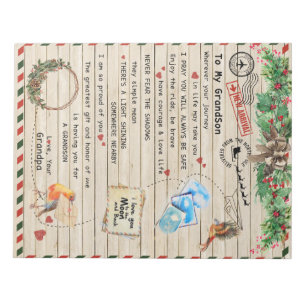 Bloc-note Lettre personnalisée à mon petit-fils de grand-pèr