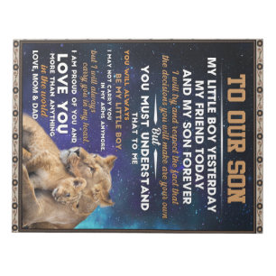 Bloc-note Lettre Personnalisée À Notre Fils, Fils Cadeau Ann