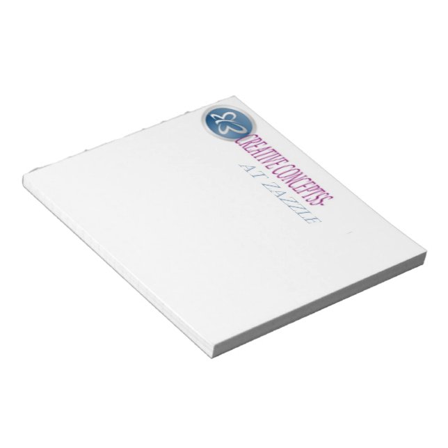 Bloc-note LETTRES PERSONNALISÉES EN-TÊTE NOTE PADS 5 x6 (Incliné)