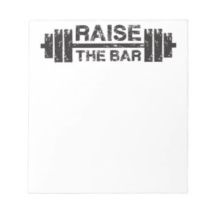 Bloc-note Levez Le Bar, Barbell - Gymnase Exercice Inspirati