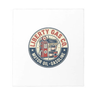 Bloc-note Liberty Gas Co Patriotique Station-service Patriot