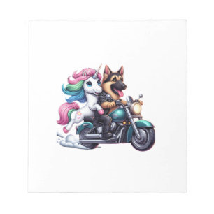 Bloc-note Licorne à moto Filles Femmes Enfants Germa