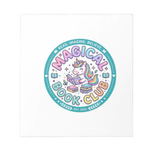Bloc-note Licorne Club de Livre Magique T-shirt Drôle Graphi
