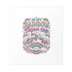 Bloc-note Licorne Dans Mon Rêve Arc-en-ciel Ère Vêtements Co