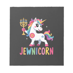 Bloc-note Licorne de Hanukka Dabbing Jewnicorn Chanukah Juiv