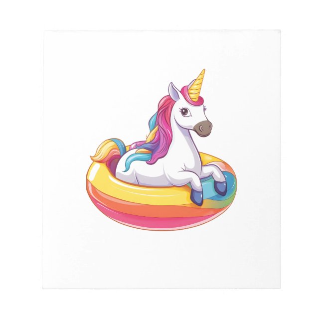 Bloc-note Licorne Flottante Été (1) (Devant)