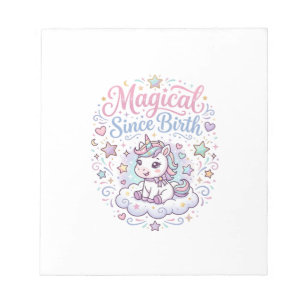Bloc-note Licorne Magique Depuis La Naissance Impression Prê