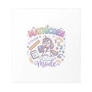 Bloc-note Licorne Mathicorne Mode Conception de typographie