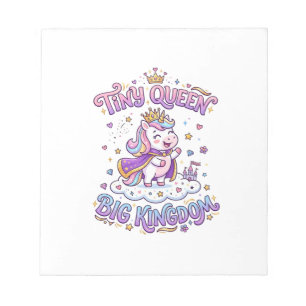 Bloc-note Licorne Petite Reine Grand Royaume Idée Cadeau Aut