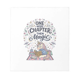 Bloc-note Licorne Un Chapitre De Plus Puis Magie Impression