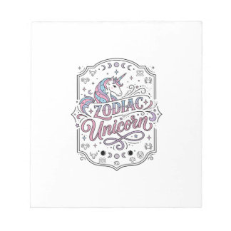 Bloc-note Licorne Zodiaque Licorne Conception De Cadeau Ludi