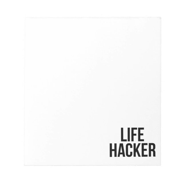 Bloc-note Life Hacker (Devant)