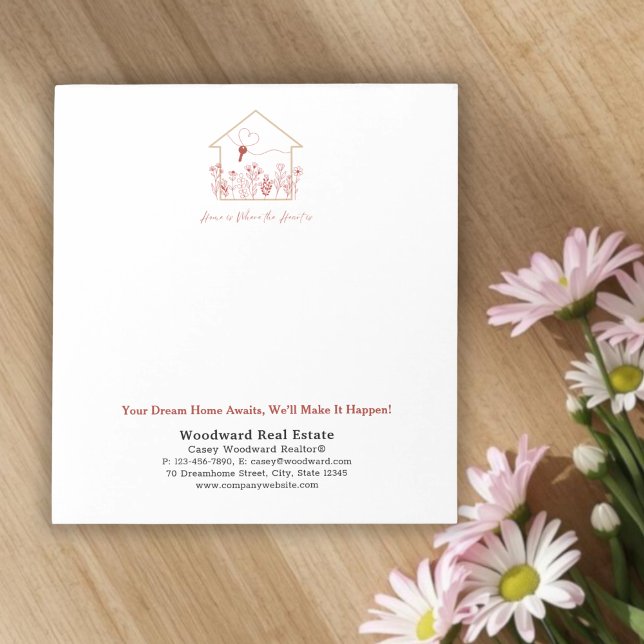 Bloc-note Ligne artistique de clé de maison moderne | Person (Créateur téléchargé)