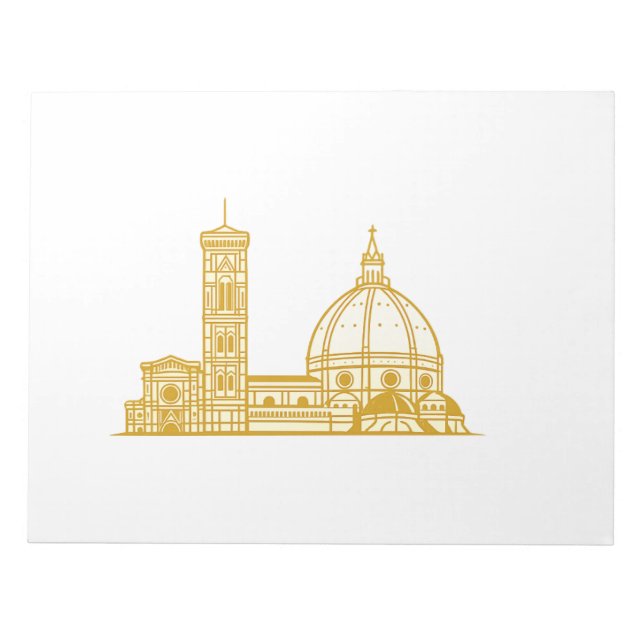 Bloc-note Ligne d'or de Florence Art  Notes de luxe minimal (Devant)