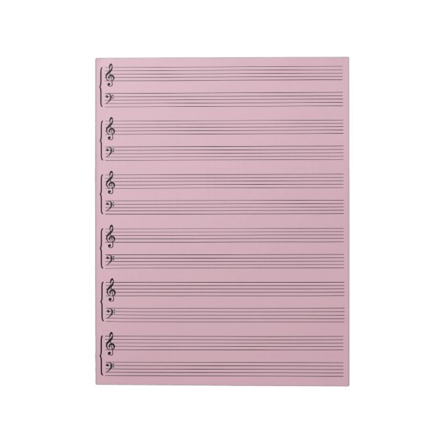 Bloc-note Lilac Music Sheet Paper (Tourné)